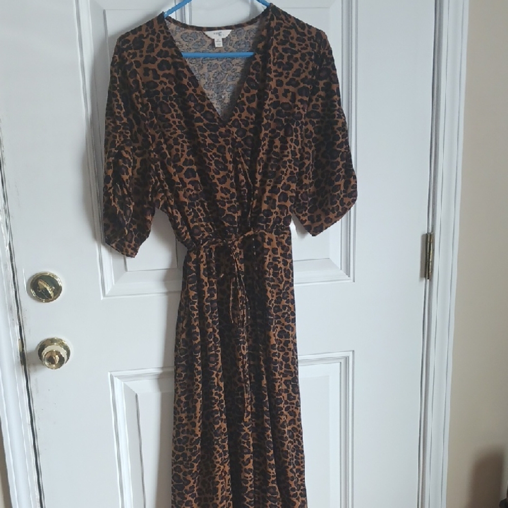 Time and Tru Animal Print Maxi Dress